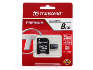 Flash Card Transcend 8GB microSDHC Class 10 TS8GUSDHC10